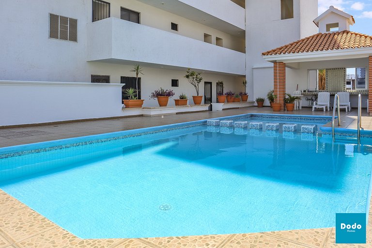 Departamento en Mazatlan con vista al mar y piscina