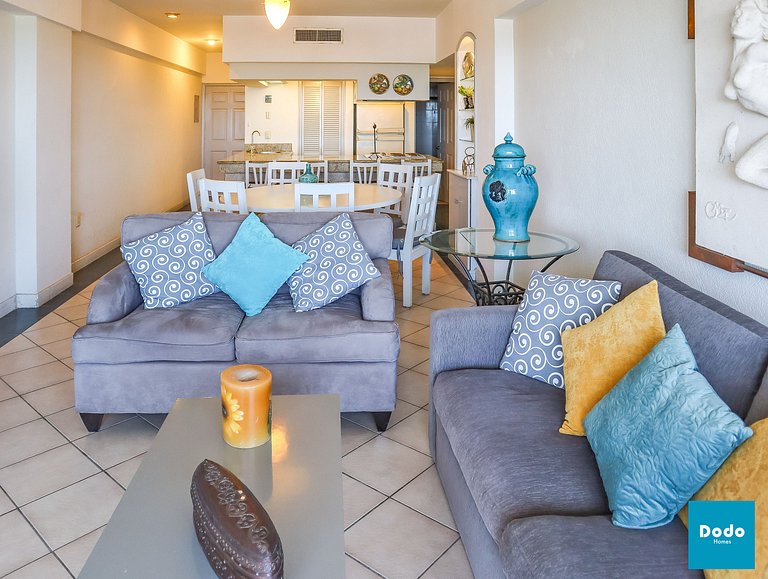 Departamento en Mazatlan con vista al mar y piscina