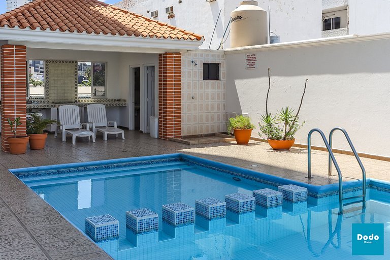 Departamento en Mazatlan con vista al mar y piscina