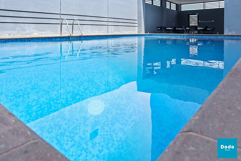 Departamento en Mazatlan con piscina a 6 min. de Plaza Galer