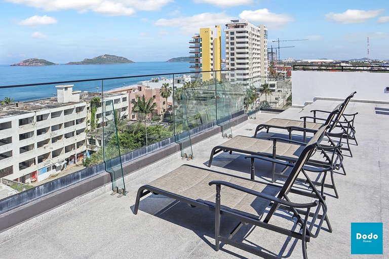 Departamento en Mazatlan con piscina a 1 cuadras de la playa