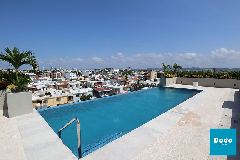 Departamento en Mazatlan con alberca a 3 min de playa olas a