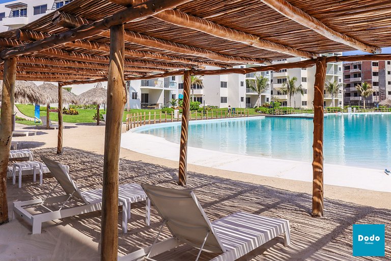 Departamento en Mazatlan con gran laguna cristalina #109