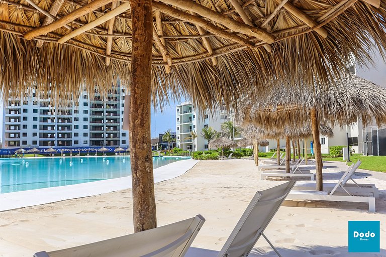 Departamento en Mazatlan con gran laguna cristalina #107