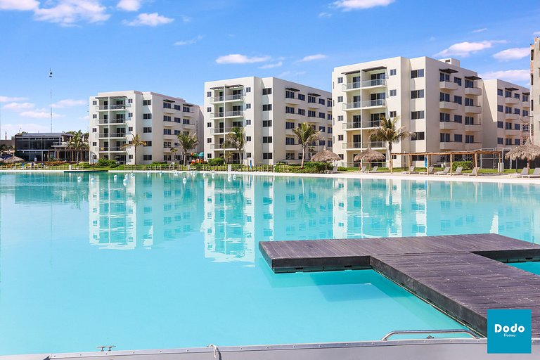 Departamento en Mazatlan con gran laguna cristalina #109