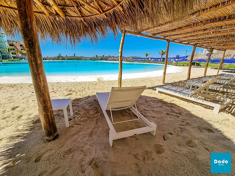 Departamento en Mazatlan con gran laguna cristalina #107