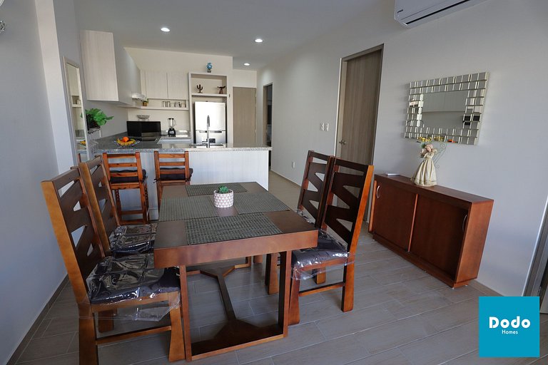 Departamento en Mazatlan con alberca a 3 min de playa olas a