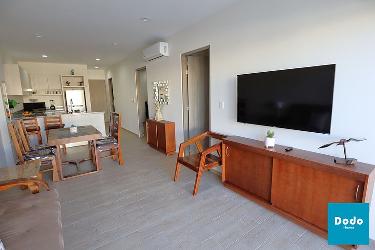 Departamento en Mazatlan con alberca a 3 min de playa olas a