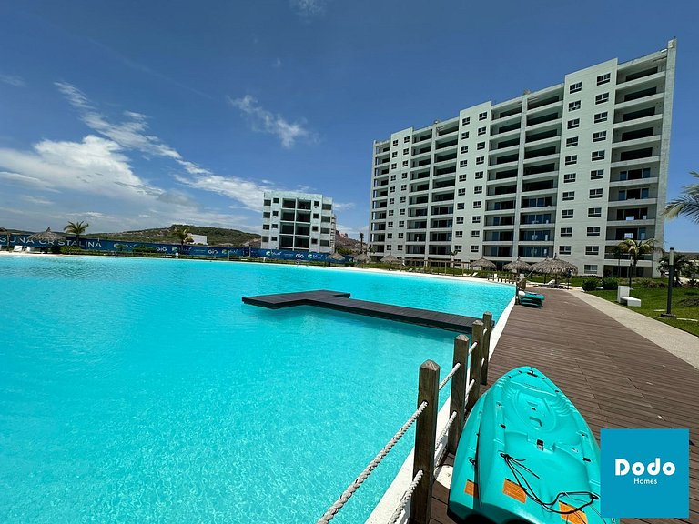 Departamento en Mazatlan con gran laguna cristalina #107