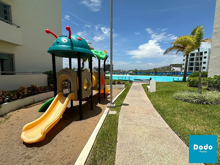 Departamento en Mazatlan con gran laguna cristalina #107