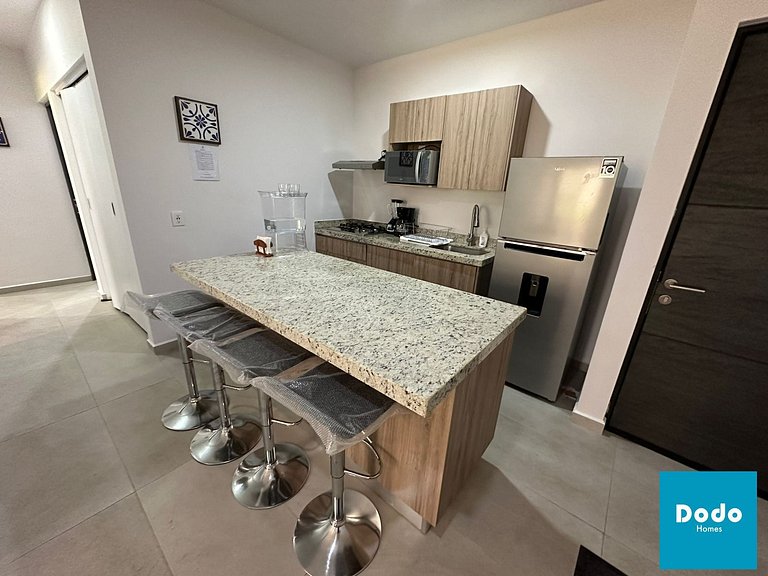 Departamento en Mazatlan con gran laguna cristalina #107