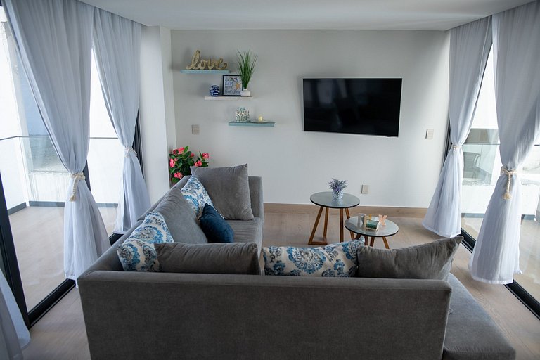 Departamento en Mazatlan con vista al mar en el malecón #16D