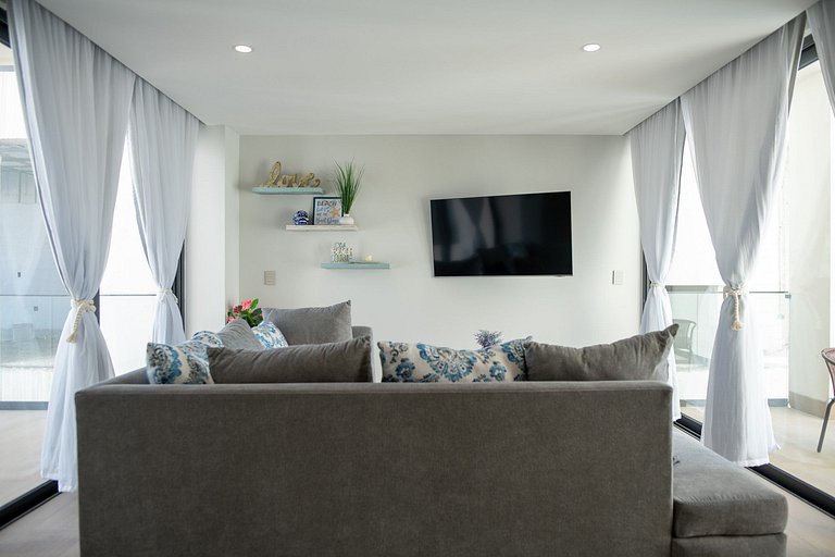 Departamento en Mazatlan con vista al mar en el malecón #16D