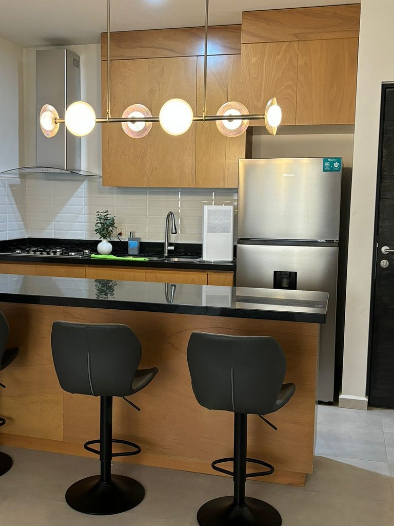 Departamento en Mazatlan con gran laguna cristalina #304