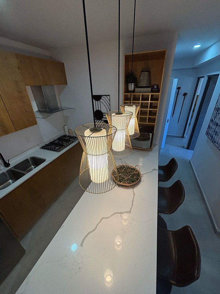 Departamento en Mazatlan con gran laguna cristalina #107