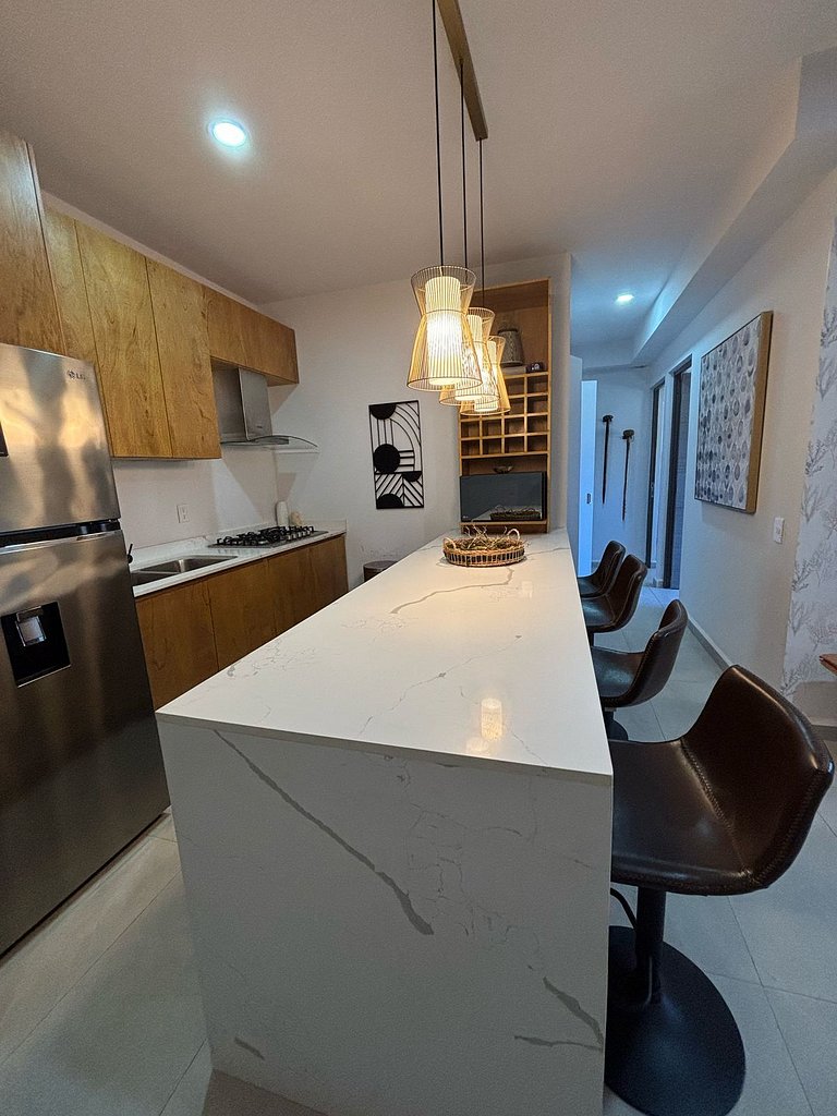 Departamento en Mazatlan con gran laguna cristalina #107