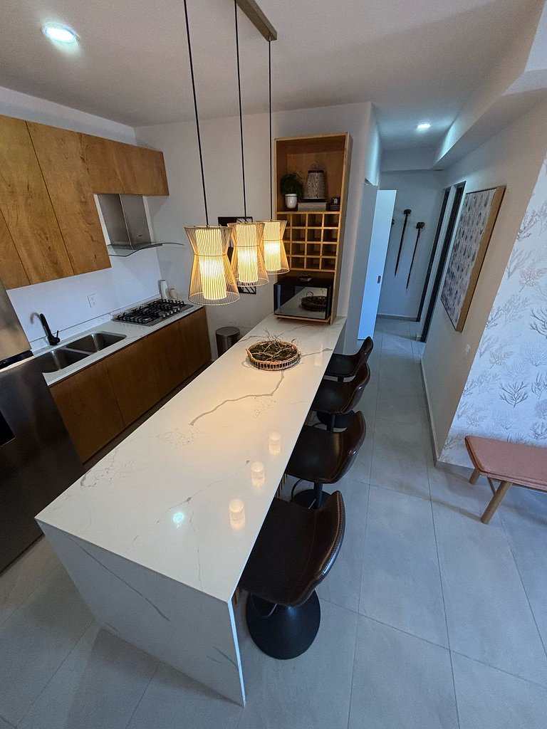 Departamento en Mazatlan con gran laguna cristalina #107