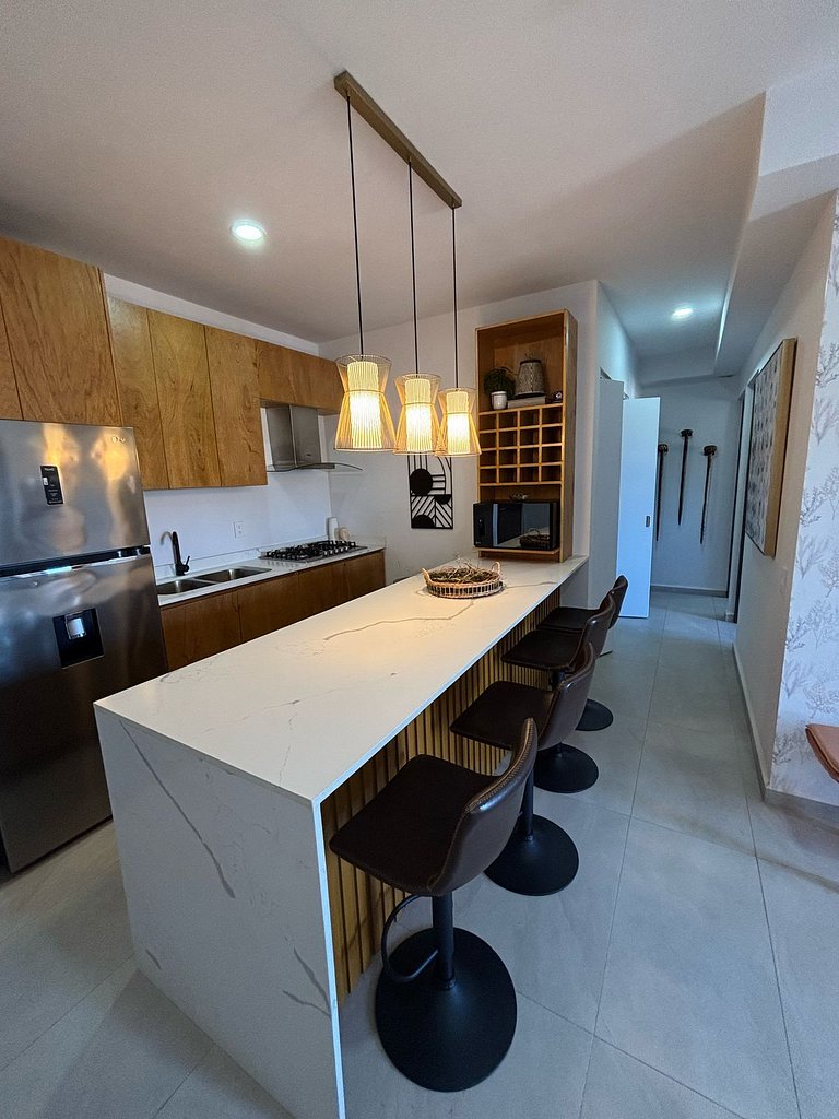 Departamento en Mazatlan con gran laguna cristalina #107