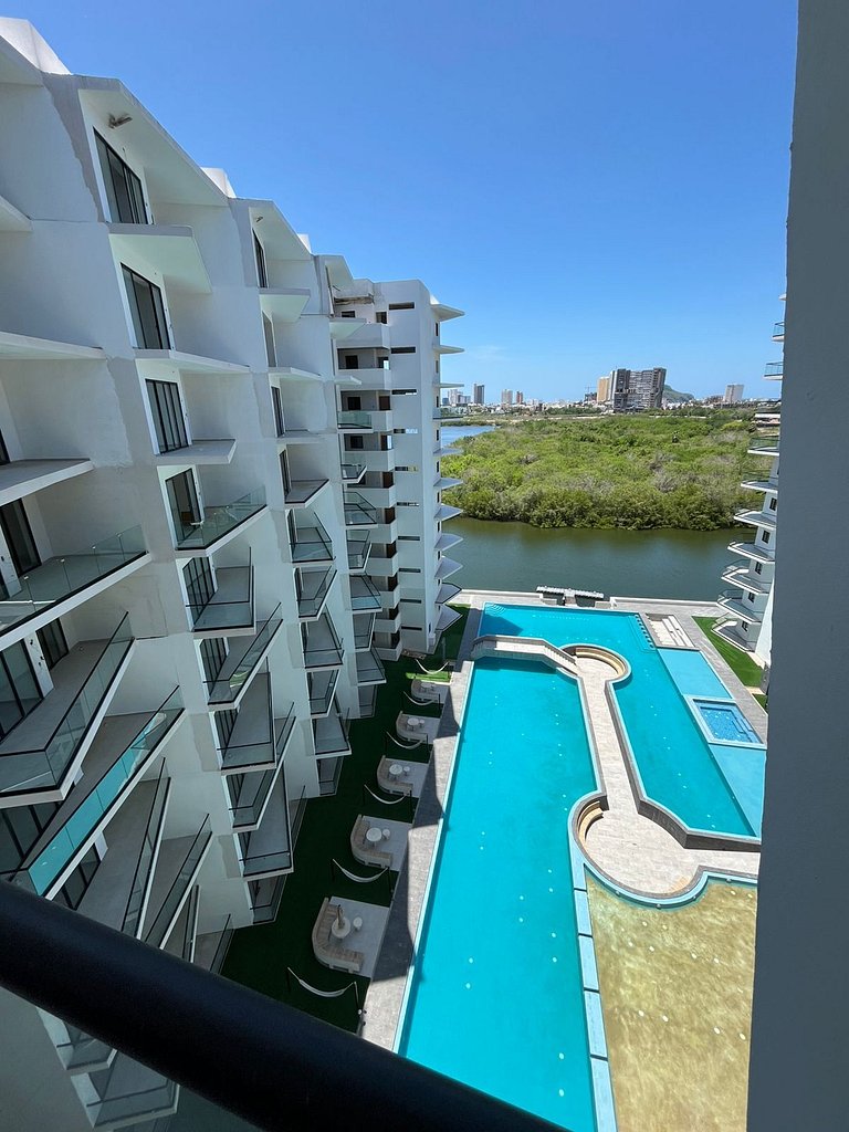 Departamento con alberca en Mazatlán