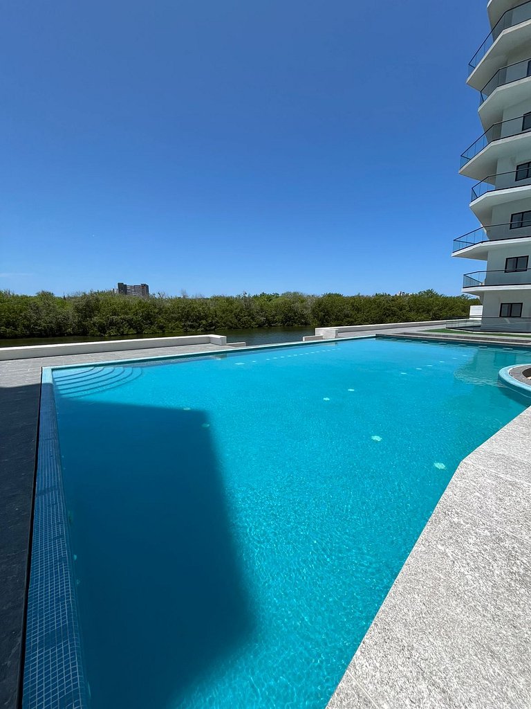 Departamento con alberca en Mazatlán