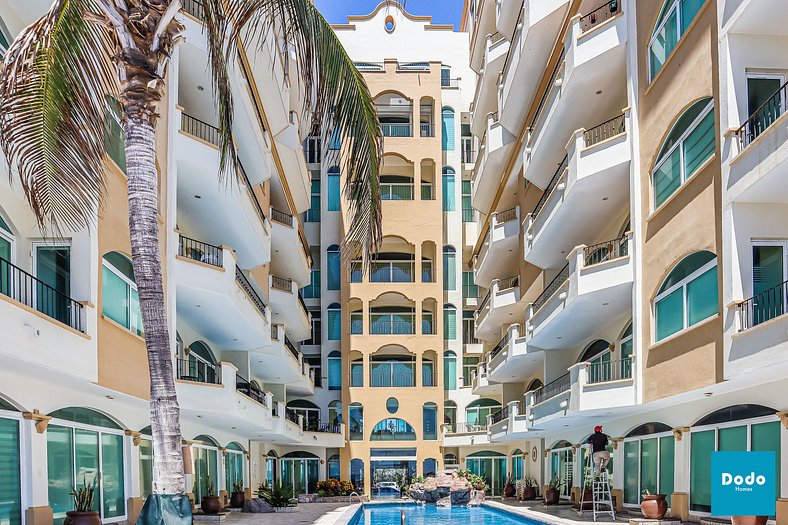 Beachfront apartment in Mazatlan with shared pool #109