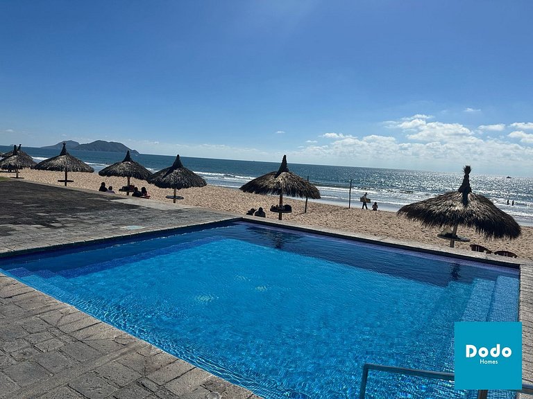 Departamento en Mazatlan con acceso a la playa y alberca com