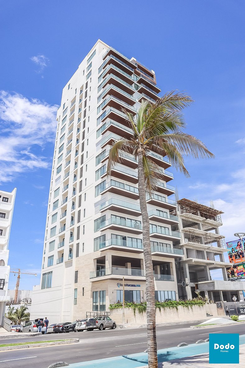 Departamento en Mazatlan con vista al mar en el malecón #12A