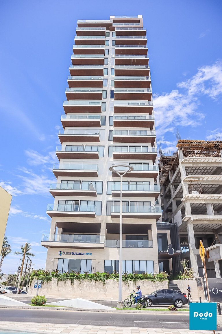 Departamento en Mazatlan con vista al mar en el malecón #12A